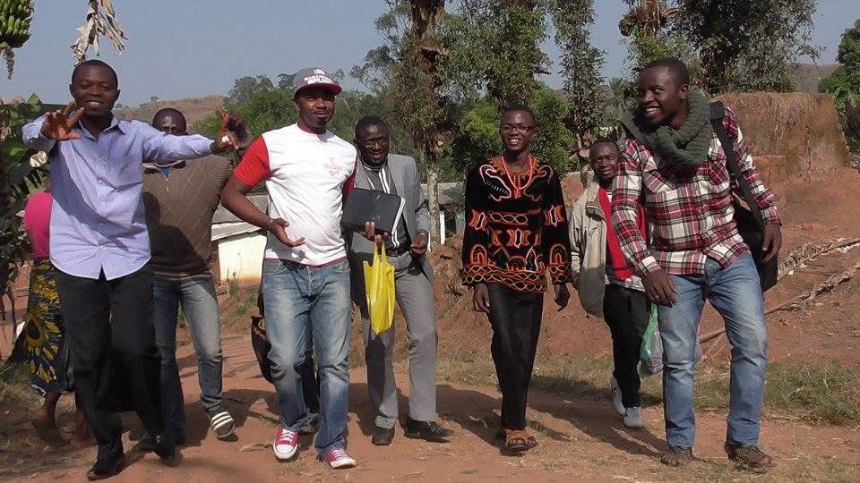 Field team heading to the community