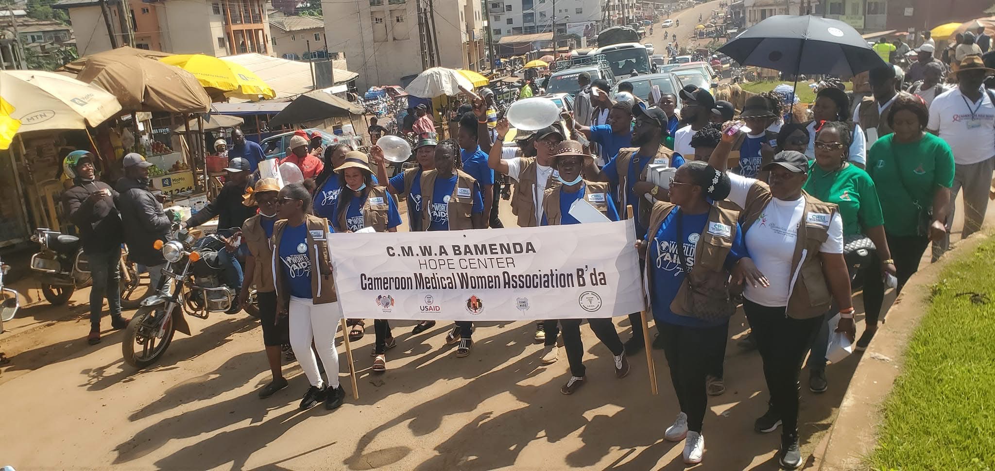 World AIDS Day march in Bamenda